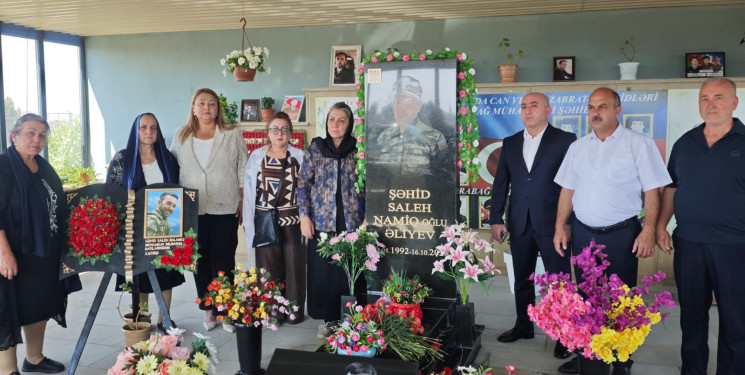 Sabunçu rayonunda Vətən müharibəsi şəhidi Saleh Namiq oğlu Əliyevin doğum günü münasibətilə anım mərasimi keçirildi.